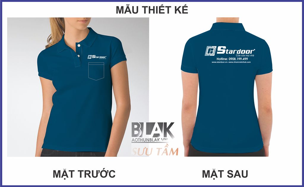 Mẫu thiết kế áo thun đồng phục cửa nhôm kính Stardoor