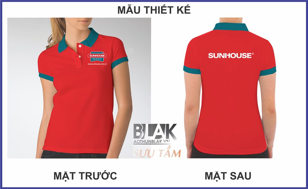 Mẫu thiết kế áo thun đồng phục Tập Đoàn Sunhouse