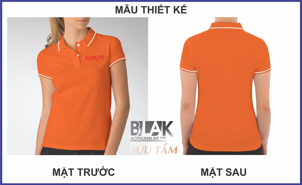 Mẫu thiết kế áo thun đồng phục công ty Sunjin Việt Nam