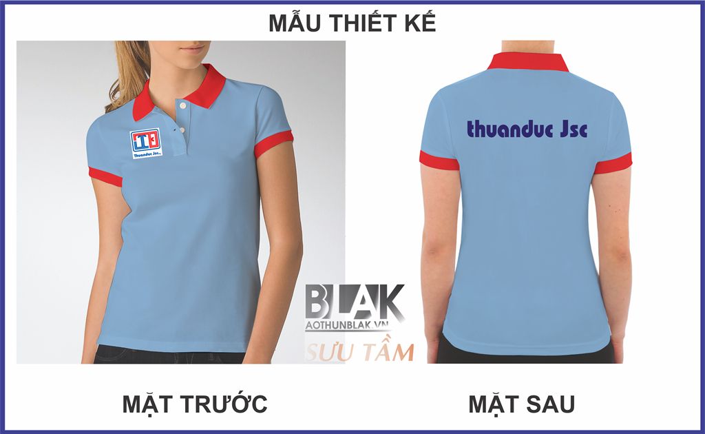 Mẫu thiết kế áo thun đồng phục công ty Thuận Đức