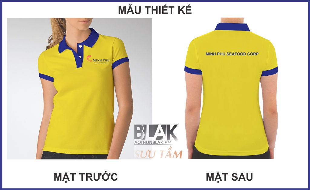Mẫu thiết kế áo thun đồng phục Công ty Thủy Sản Minh Phú