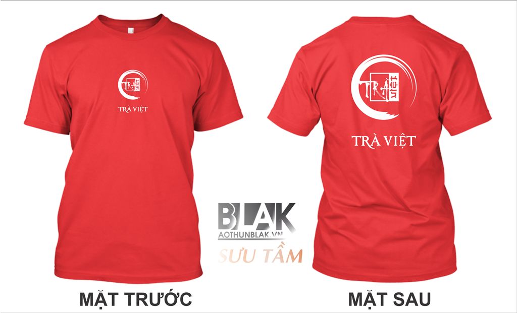 Mẫu thiết kế áo thun đồng phục Trà Việt