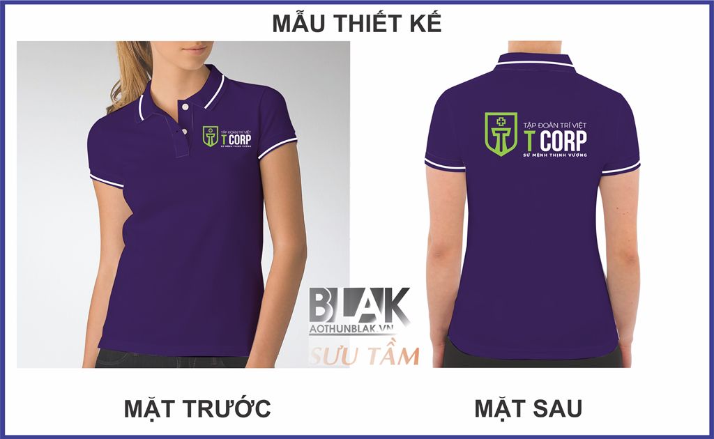 Mẫu thiết kế áo thun đồng phục Tập Đoàn Trí Việt