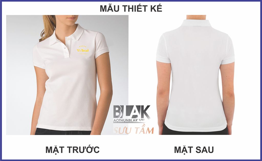 Mẫu thiết kế áo thun đồng phục Tiệm Bánh  V's Bread