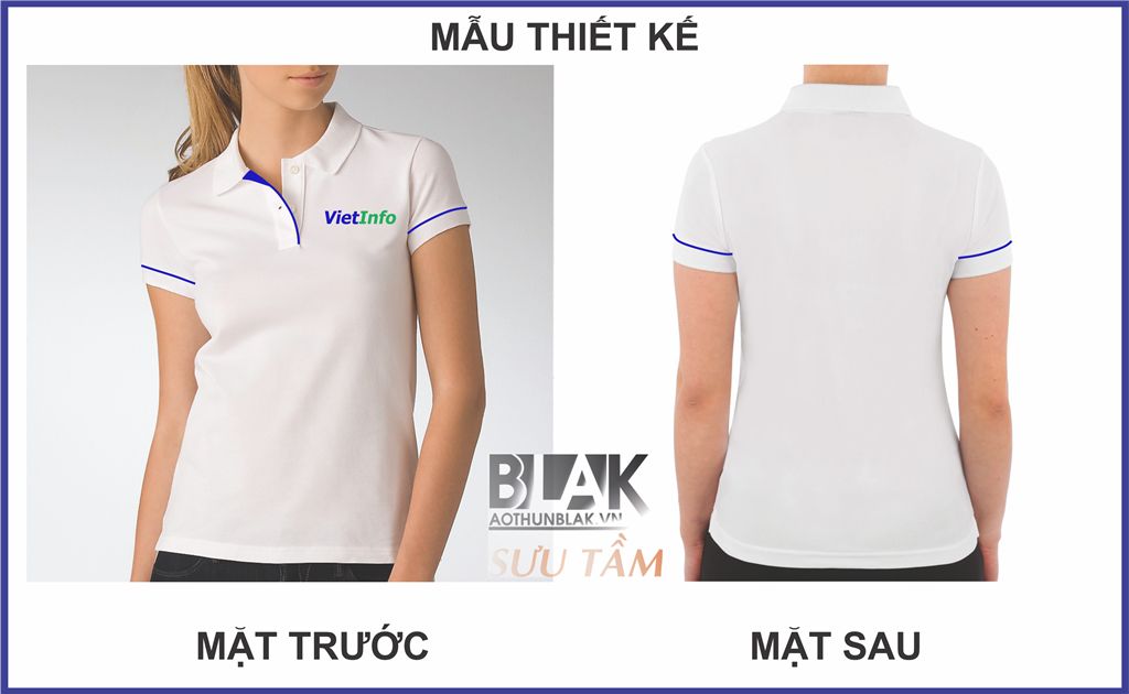 Mẫu thiết kế áo thun đồng phục công ty công nghệ Vietinfo