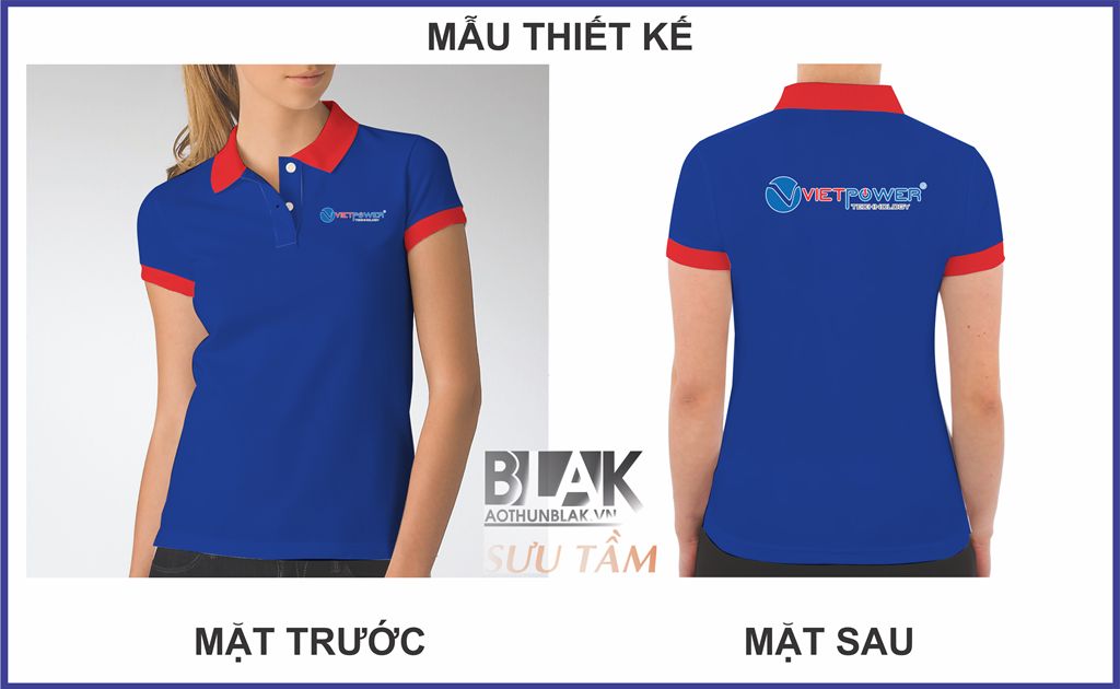 Mẫu thiết kế áo thun đồng phục công ty Sản Xu Tủ điện VIETPOWER