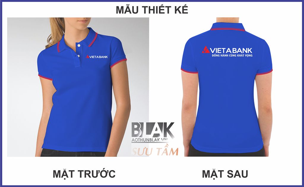 Mẫu thiết kế áo thun đồng phục VietABank
