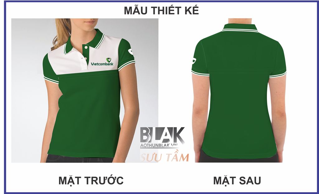 Mẫu thiết kế áo thun đồng phục ngân hàng Ngoại Thương Việt Nam