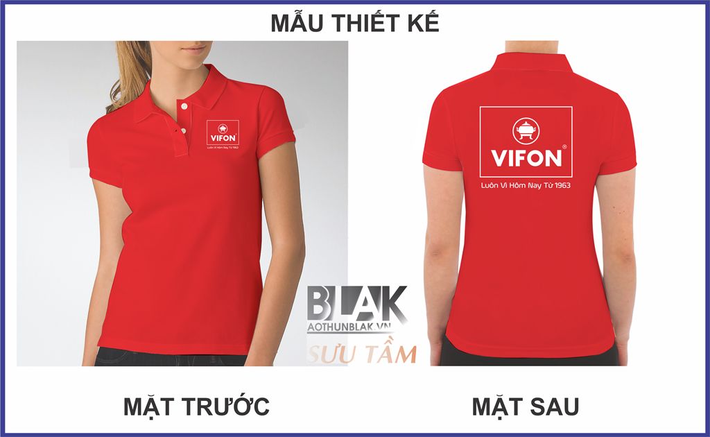 Mẫu thiết kế áo thun đồng phục công ty Vifon
