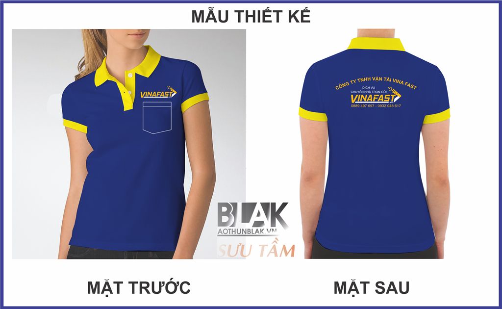 Mẫu thiết kế áo thun đồng phục công ty VinaFast