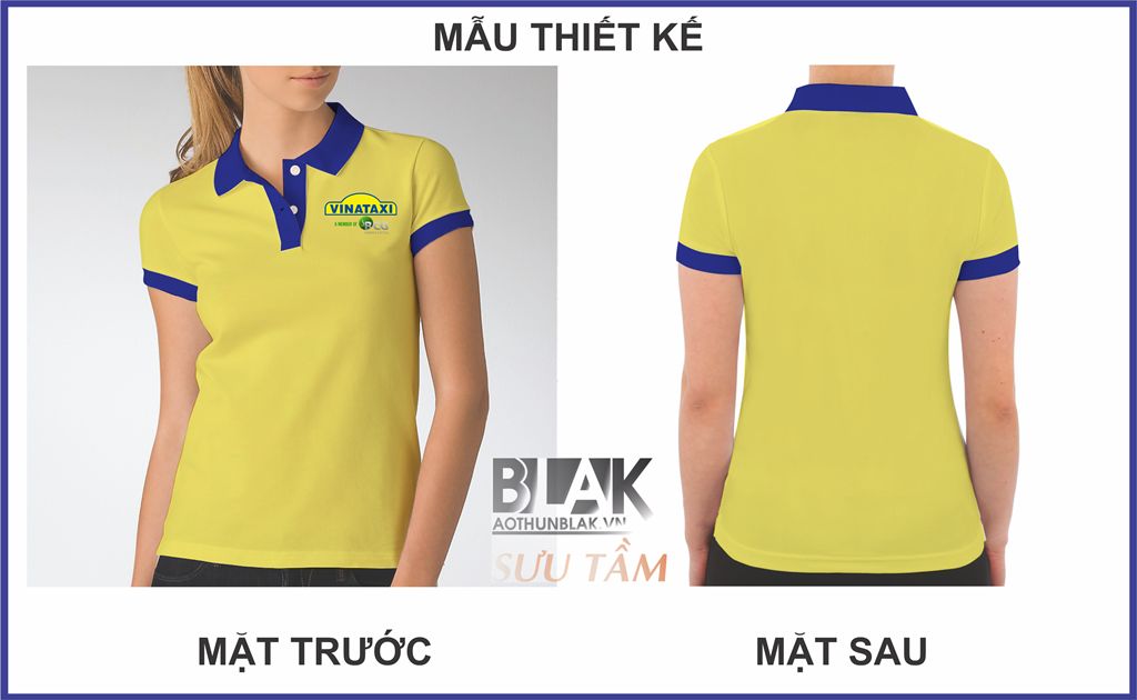 Mẫu thiết kế áo thun đồng phục công ty VinaTaxi