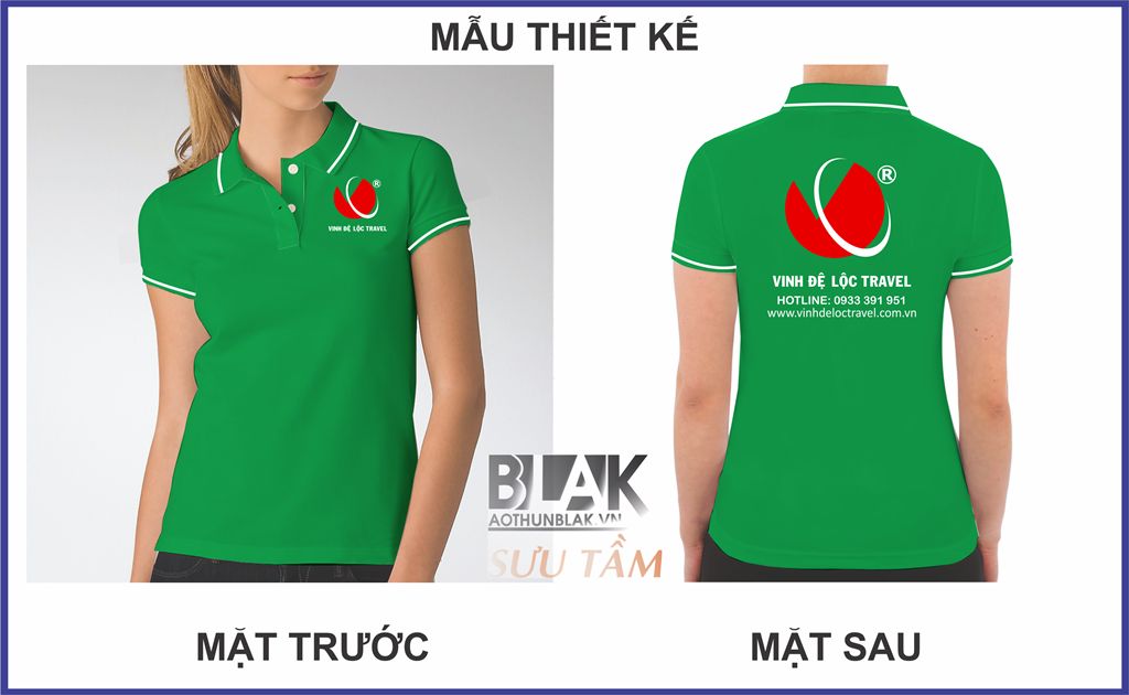 Mẫu thiết kế áo thun đồng phục Vinh Đệ Lộc Travel