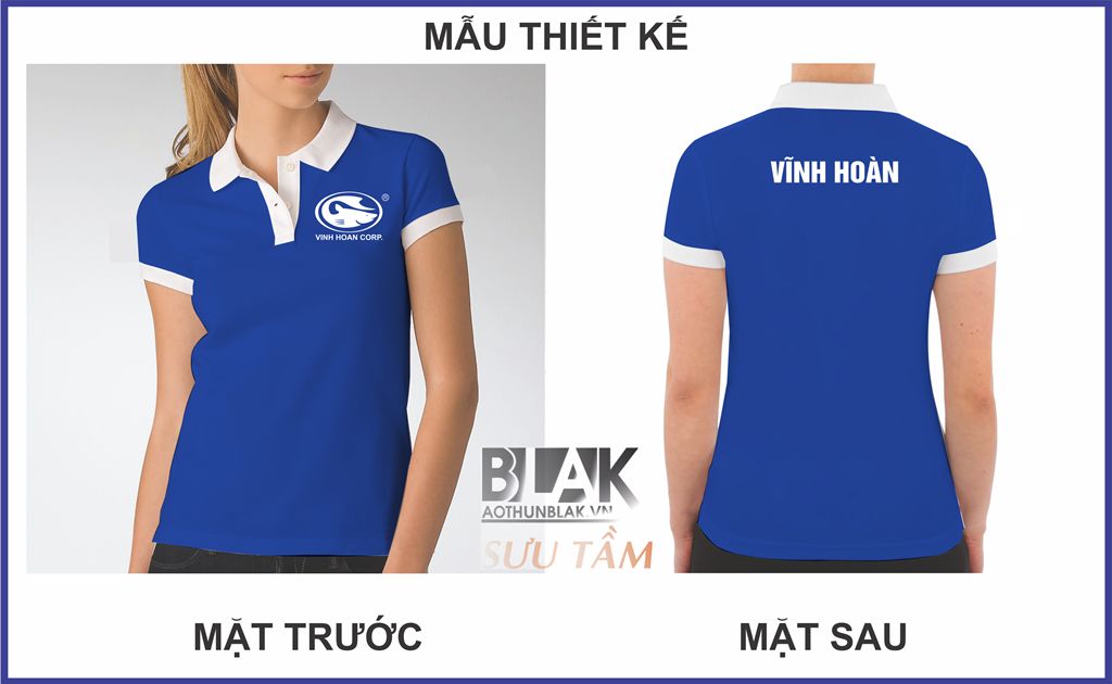 Mẫu thiết kế áo thun đồng phục công ty Cổ Phần Vĩnh Hoàn
