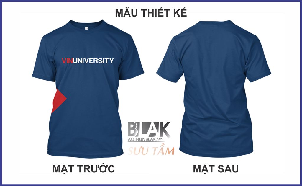 Mẫu thiết kế áo thun đồng phục Trường Đại học VinUniversity (VinUni)