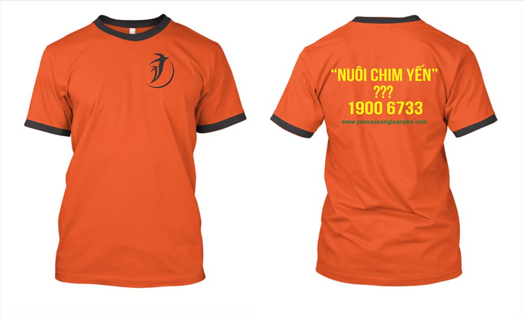 Mẫu thiết kế áo thun đồng phục công ty Yến Sào Cần Giờ Anpha