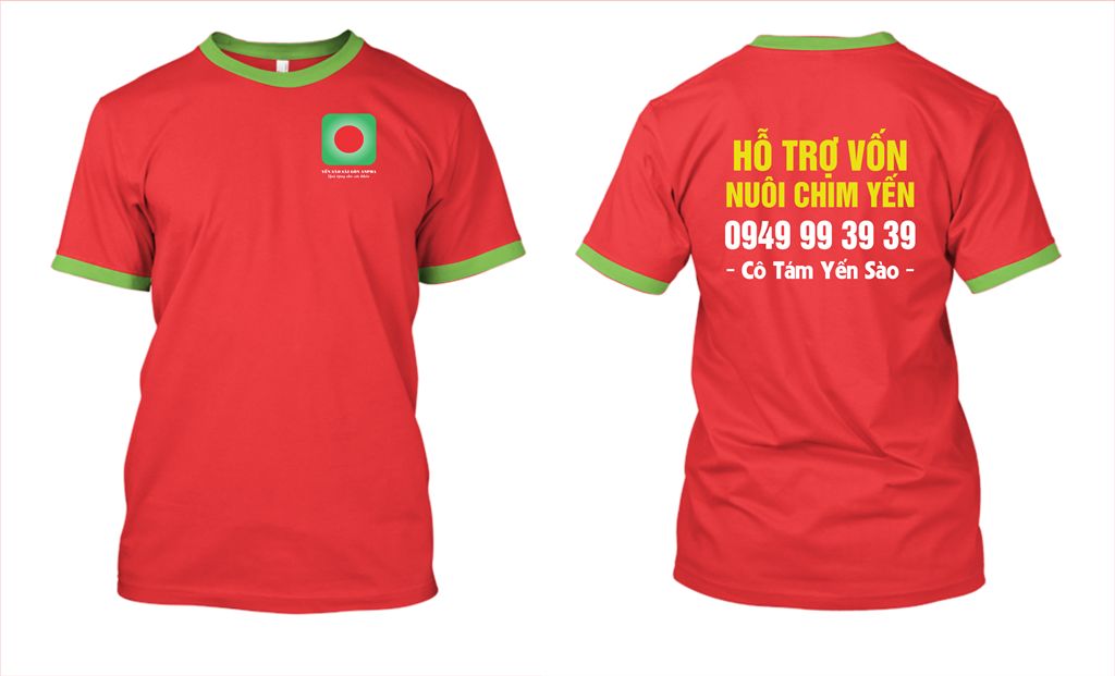 Mẫu thiết kế áo thun đồng phục công ty Yến Sào Sài Gòn Anpha