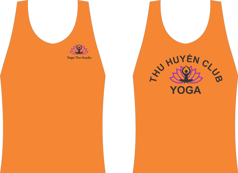 File thiết kế vector - Logo in áo đồng phục yoga Thu Huyền Club