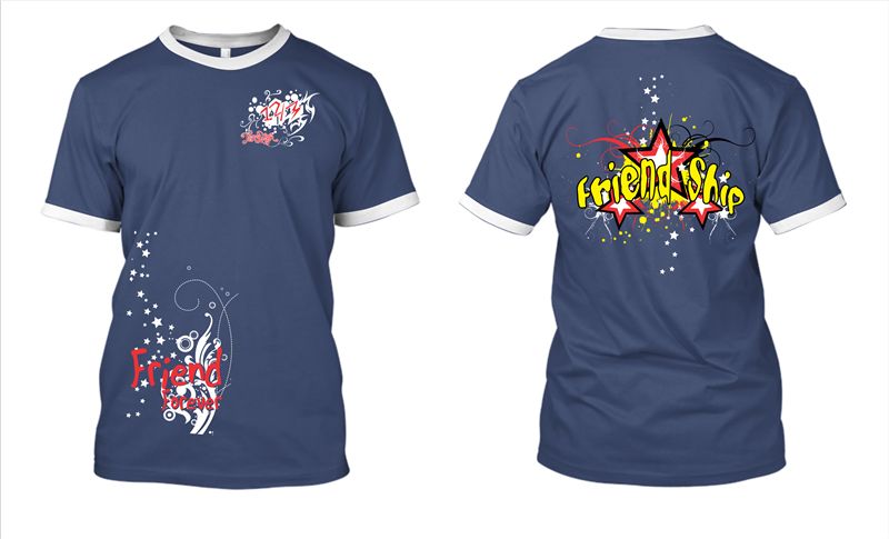 Mẫu thiết kế áo lớp 12/3 Friendship