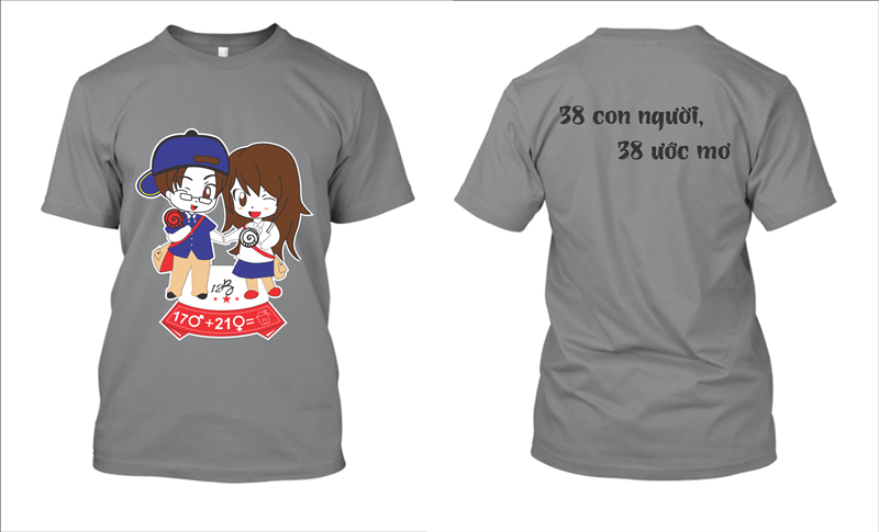 Mẫu thiết kế áo lớp 12B đẹp độc đáo