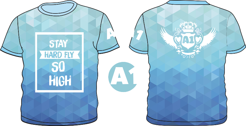 Mẫu thiết kế áo lớp A1 - Stay Hard Fly So High