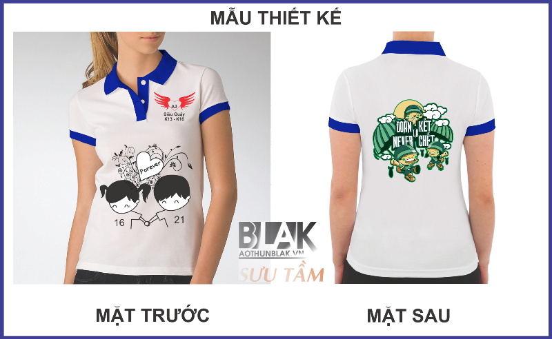 Mẫu thiết kế áo lớp A2 Đoàn kết là never chết