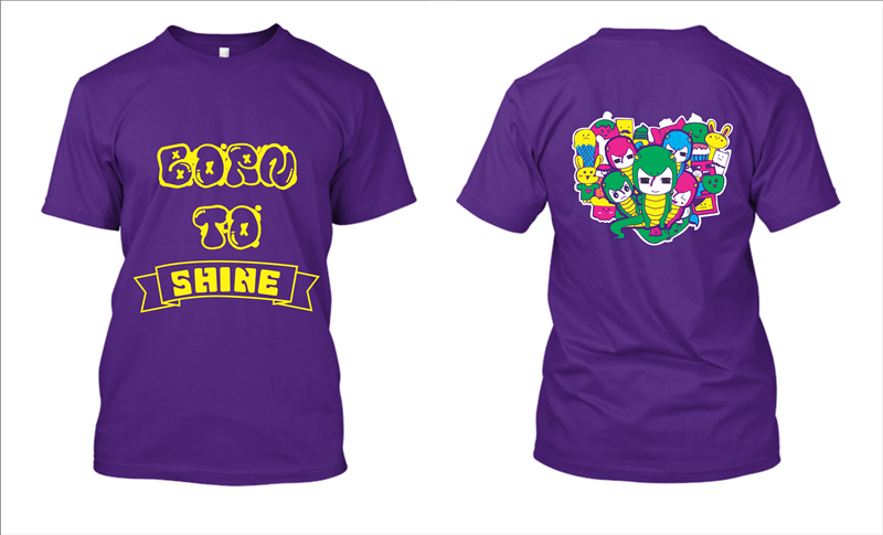 Mẫu thiết kế áo lớp Born To Shine