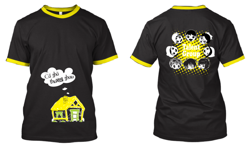 Mẫu thiết kế áo lớp cả nhà thương nhau