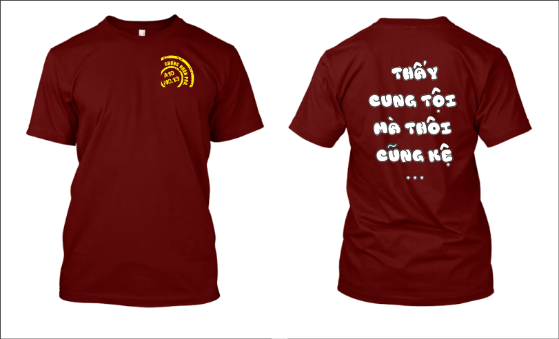 Mẫu thiết kế áo lớp - Chứng nhận pro A. 10 - No13