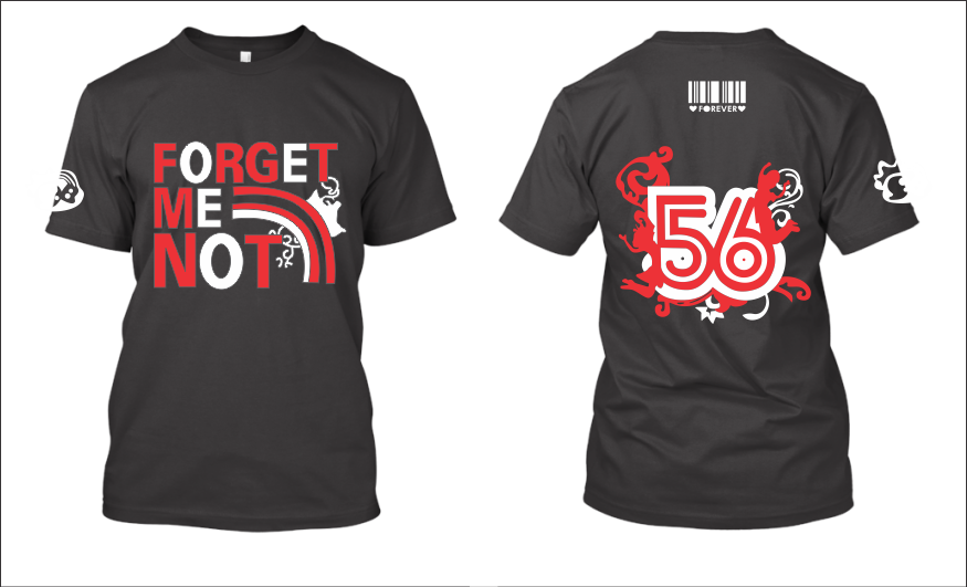 Mẫu thiết kế áo lớp - Forget me not