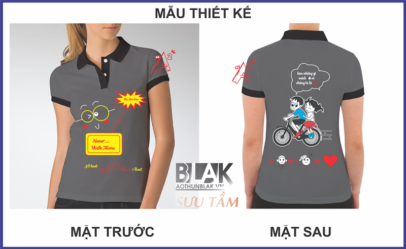 File Thiết Kế Vector - Logo In Áo Lớp Never Walk Alone