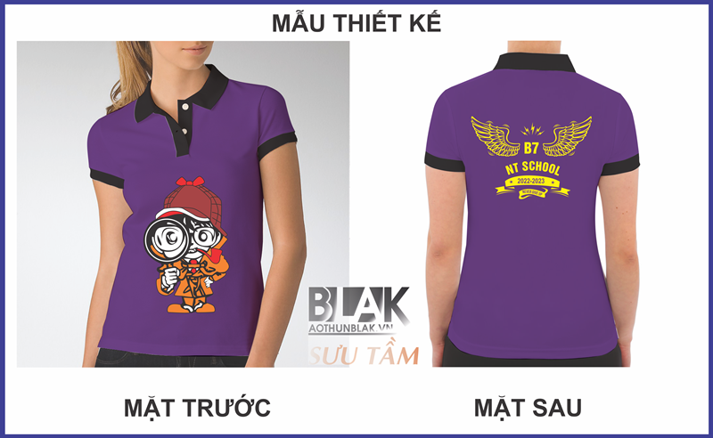 Mẫu thiết kế áo lớp thám tử Conan