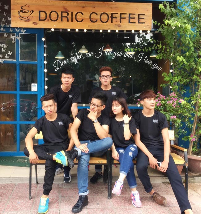 Mẫu áo phông đồng phục nam đơn giản