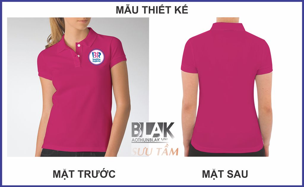 Mẫu thiết kế áo thun đồng phục nhân viên tại Baskin Robbins