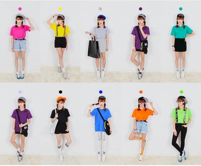 Áo thun trơn đủ màu cá tính