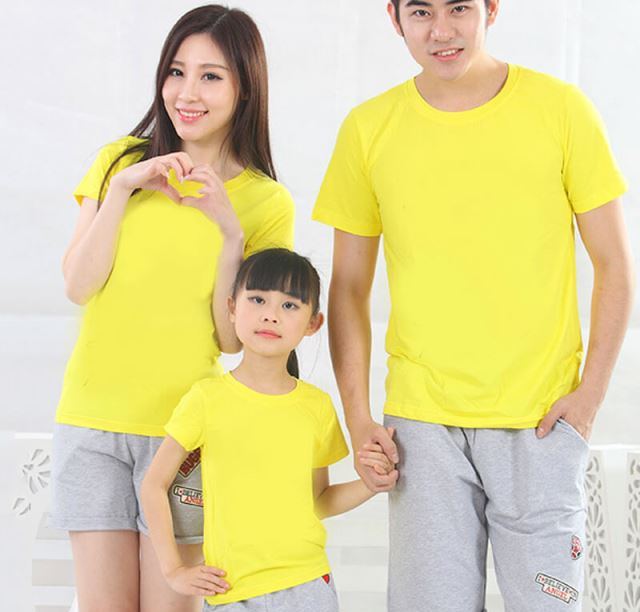 Áo thun trơn cho gia đình