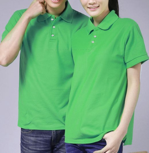 Áo thun trơn cổ bẻ vải cá sấu