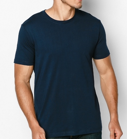 Áo thun trơn cổ tròn vải cotton