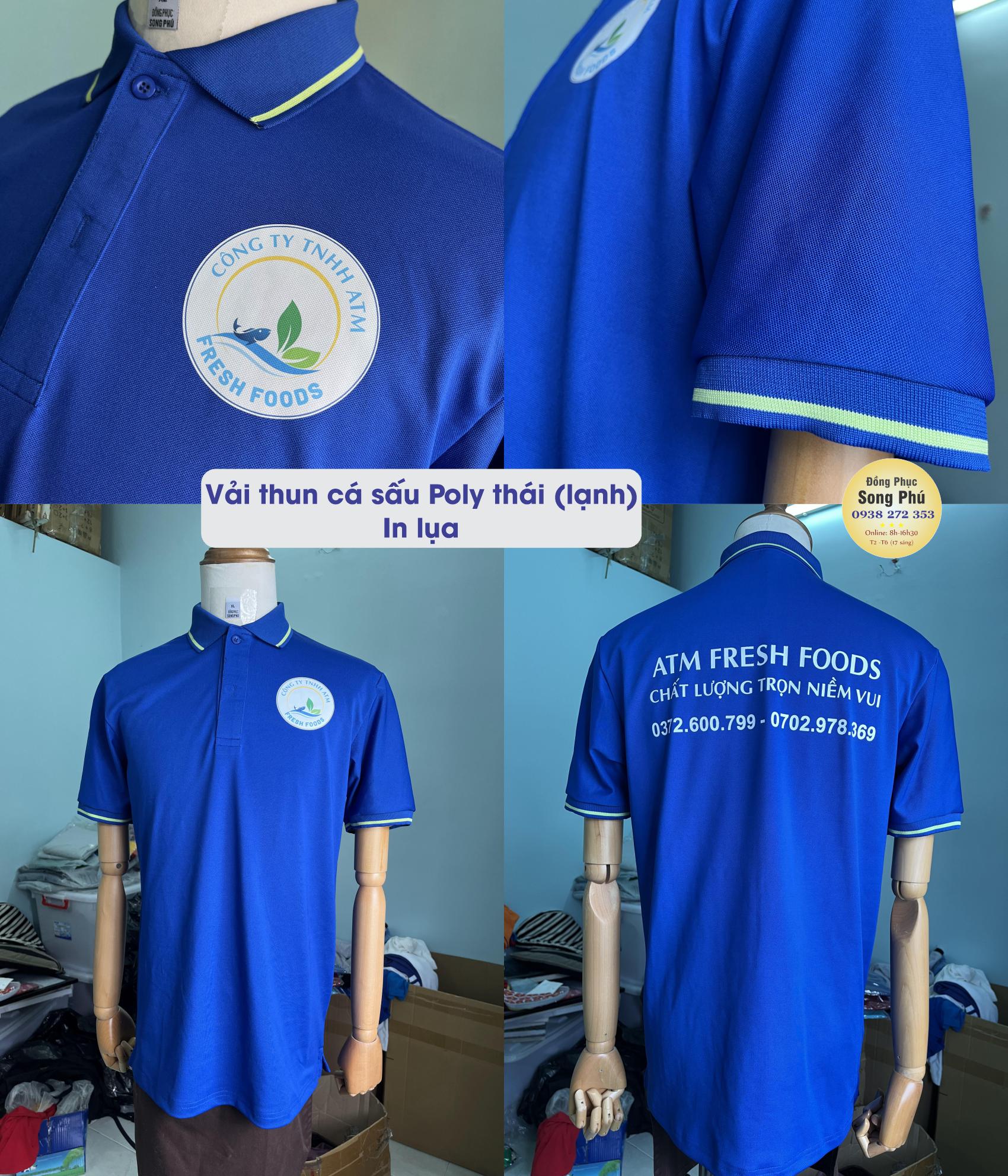 Mẫu áo thun đồng phục công ty ATM Fresh Food