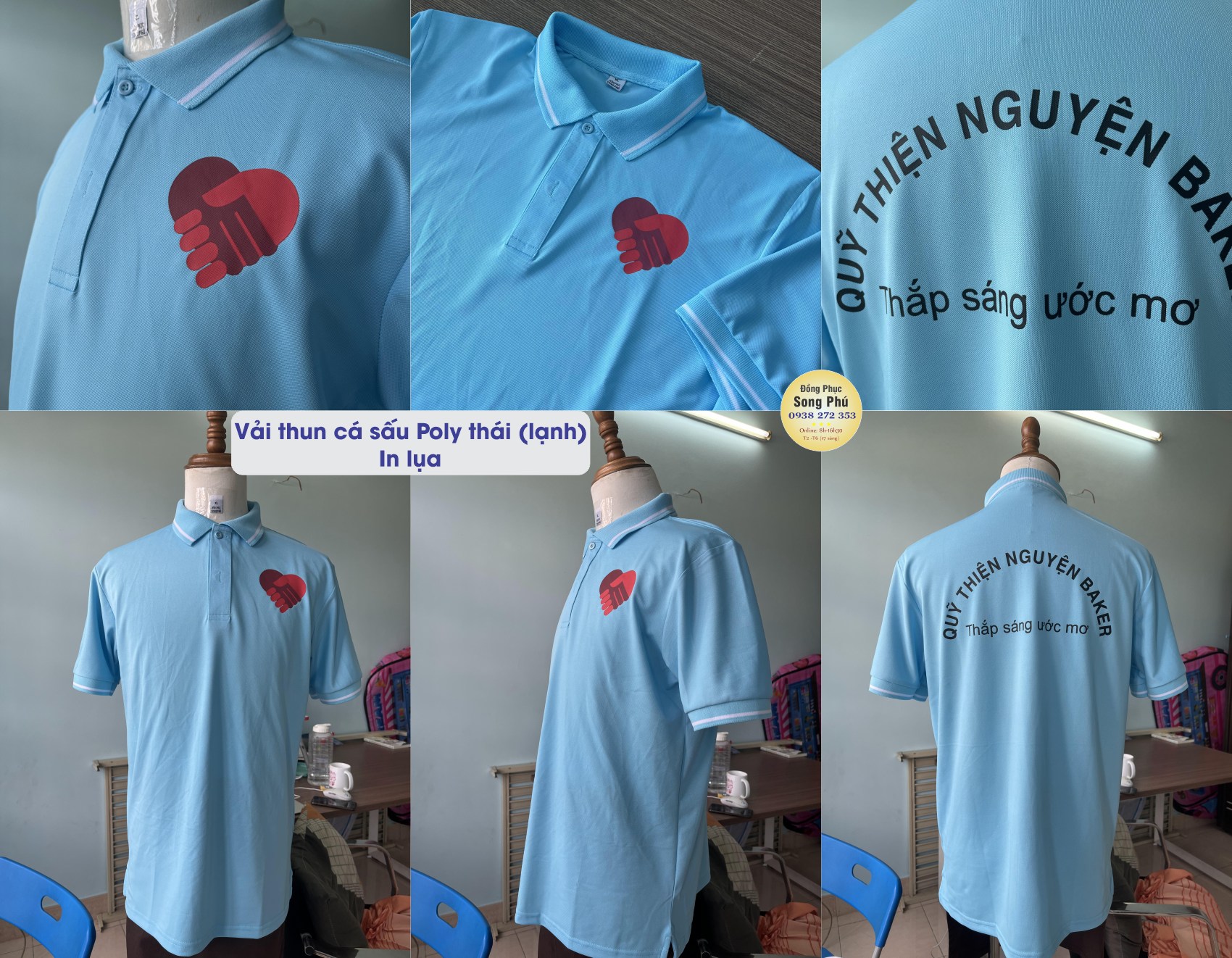 Mẫu áo thun đồng phục thiện nguyện