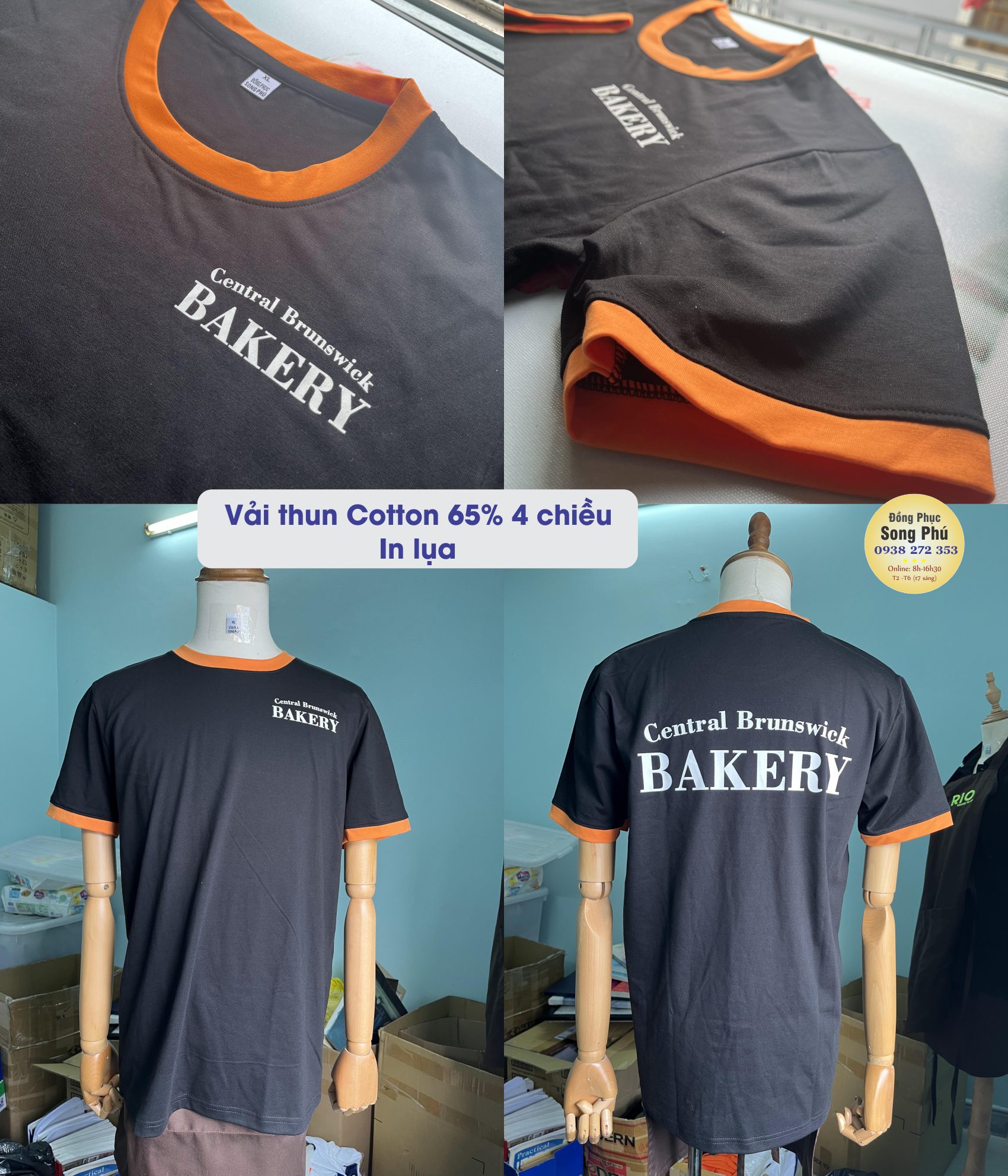 Mẫu áo thun đồng phục Bakery