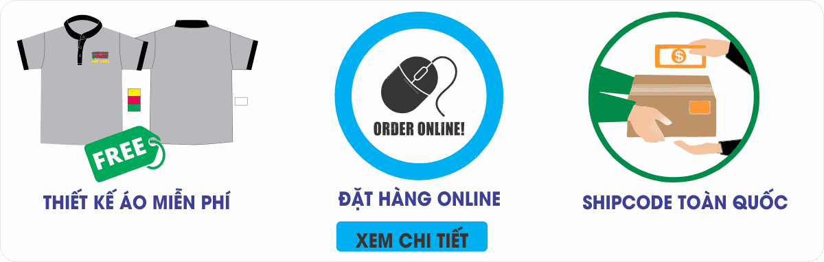 quy trình đặt hàng áo thun