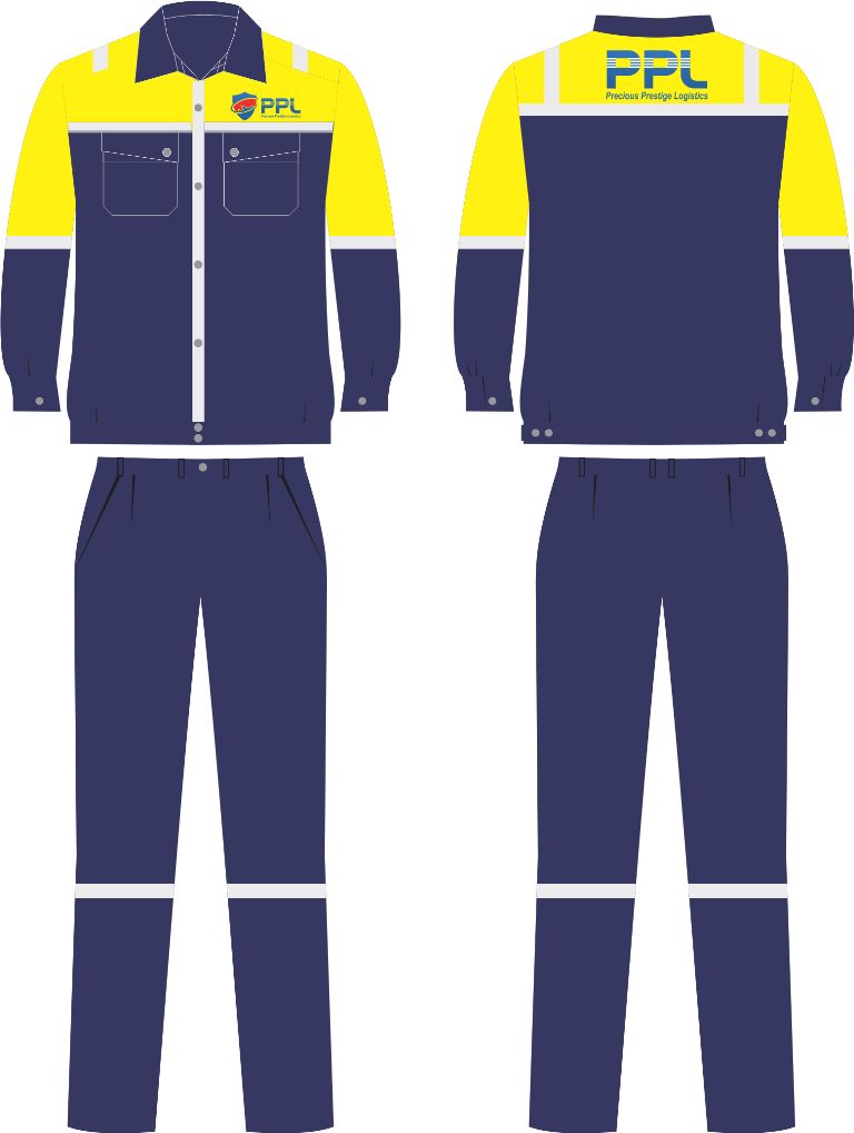 Mẫu thiết kế đồng phục bảo hộ công ty Precious Prestige Logistics