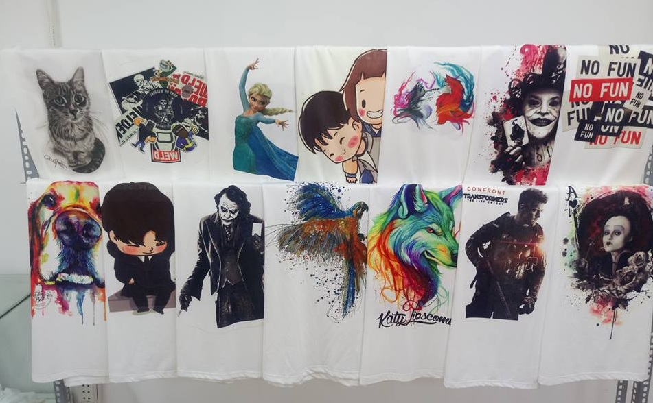 Mẫu in nhiệt trên vải