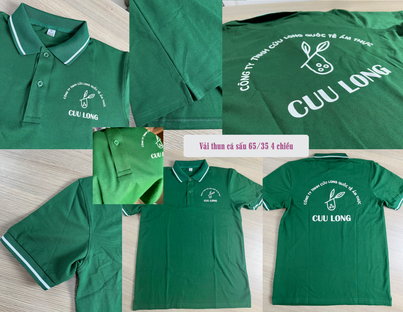 Áo thun đồng phục ẩm thực Cửu Long