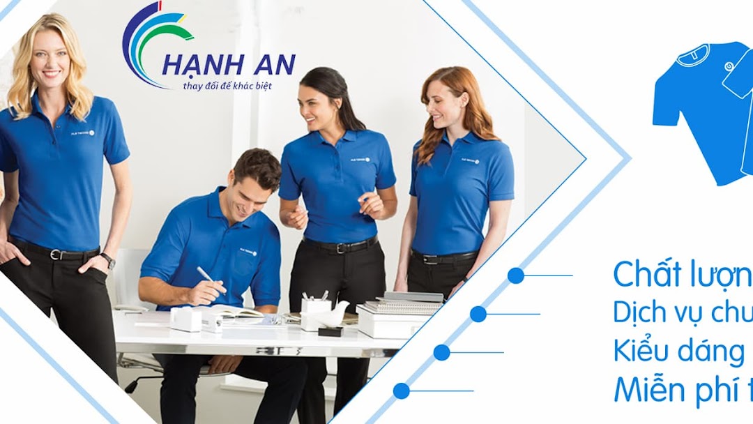 Dịch vụ may đồng phục áo thun tại công ty Hạnh An