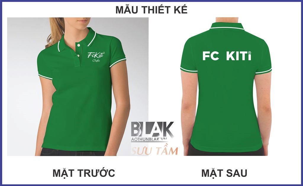 Mẫu thiết kế áo thun đồng phục nhân viên tại FC Kiti Coffee