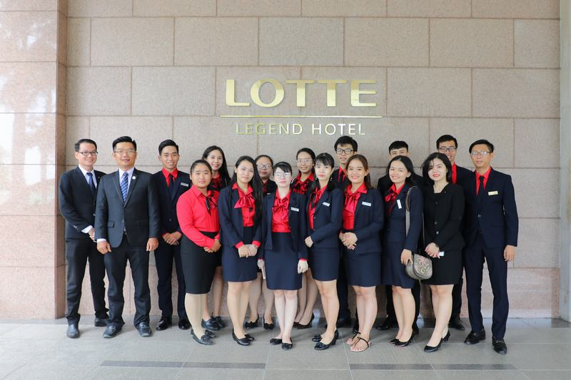 Mẫu đồng phục tại khách sạn Lotte Legend Saigon thiết kế chuyên nghiệp