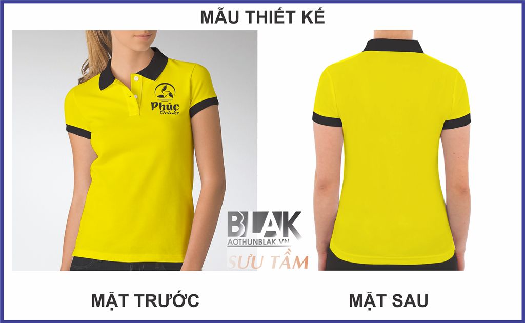 Mẫu thiết kế áo thun đồng phục nhân viên tại Phúc Drinks - Đà Nẵng