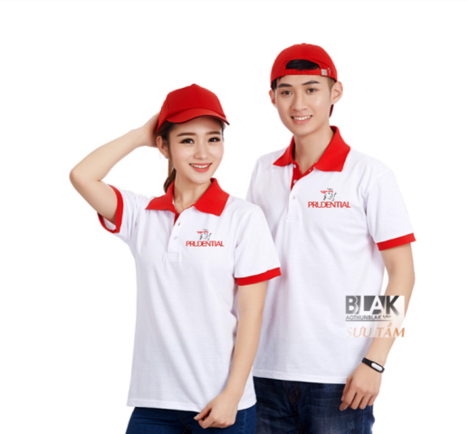 Mẫu áo thun đồng phục Prudential đẹp