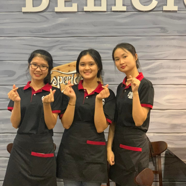 Mẫu đồng phục tạp dề quán ăn uống